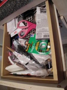junk drawer, kitchen